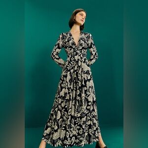 NWT FARM Rio Black and White Maxi Dress